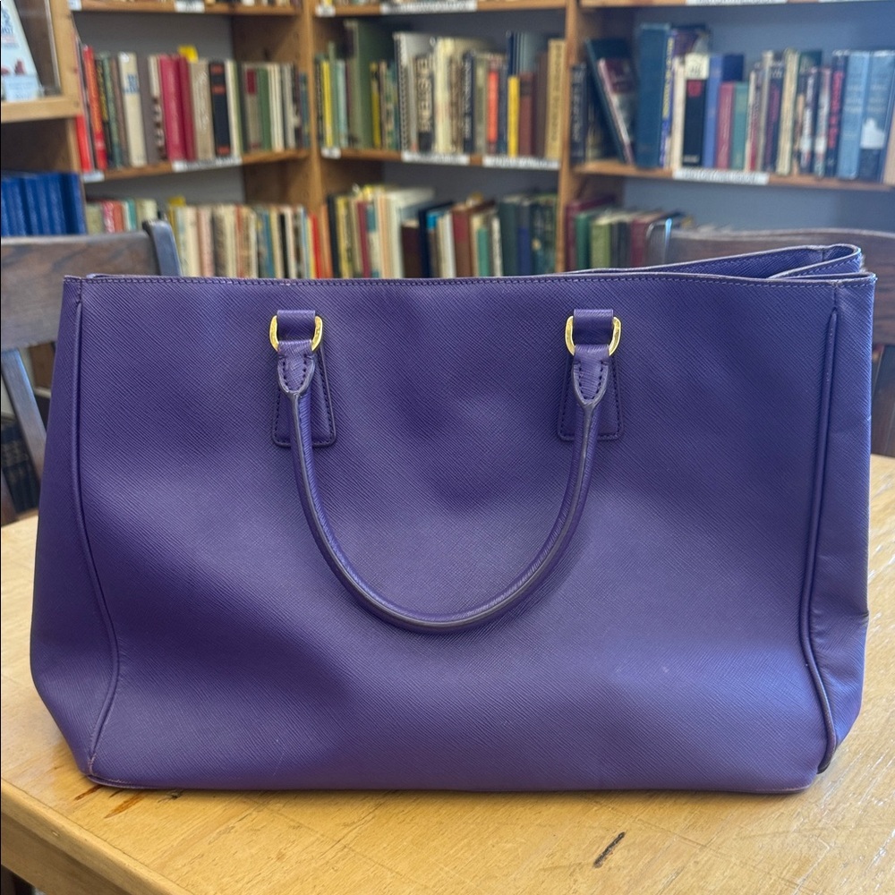 Prada Purple Tote with Rainbow Design - Picture 3 of 13